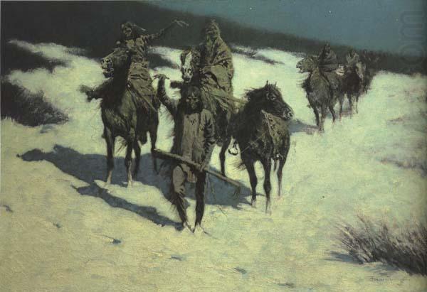 Trail of the Shod Horse (mk43), Frederic Remington